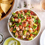 CEVICHE DE CAMARONES CON PALTA