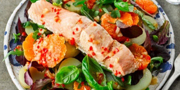ENSALADA DE SALMÓN BEREBERE