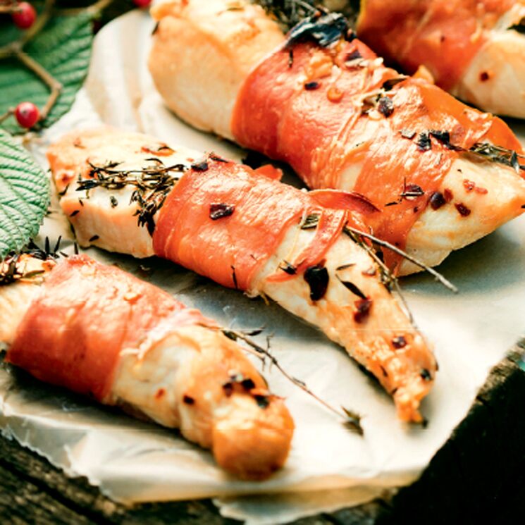 FILETES DE PECHUGA CON JAMÓN Y ARÁNDANOS