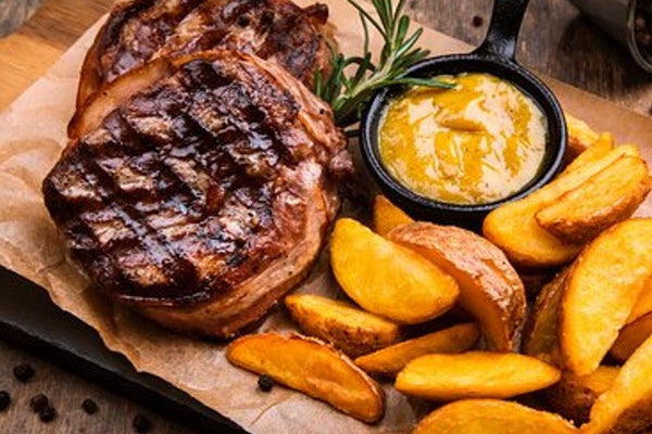 FILETES PATAGONIA CON SALTEADO DE CHAMPIÑONES