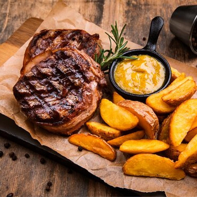 FILETES PATAGONIA CON SALTEADO DE CHAMPIÑONES