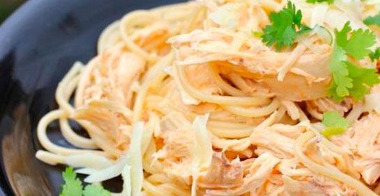 Pasta fácil con pollo (4 personas)