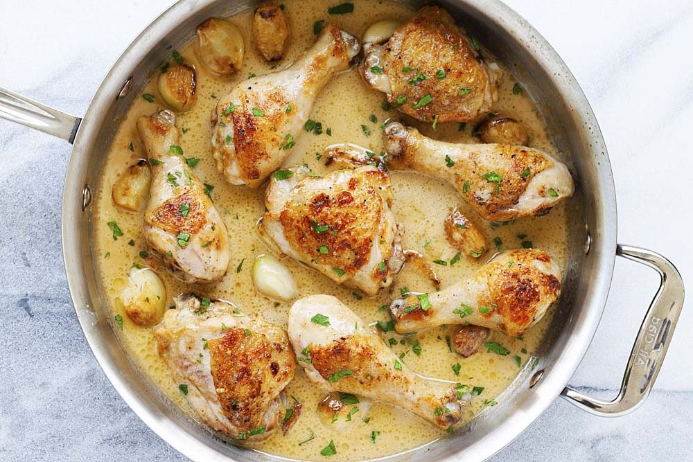 POULET À LA CRÈME