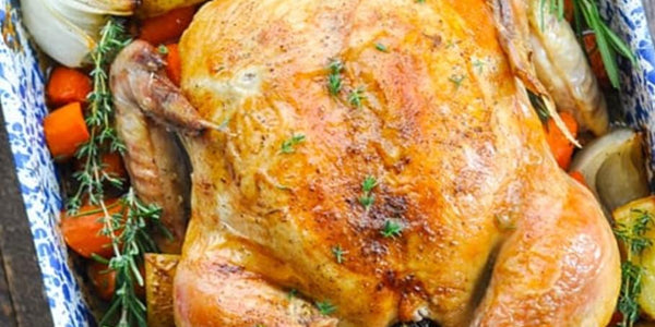 POLLO DE CAMPO AL HORNO