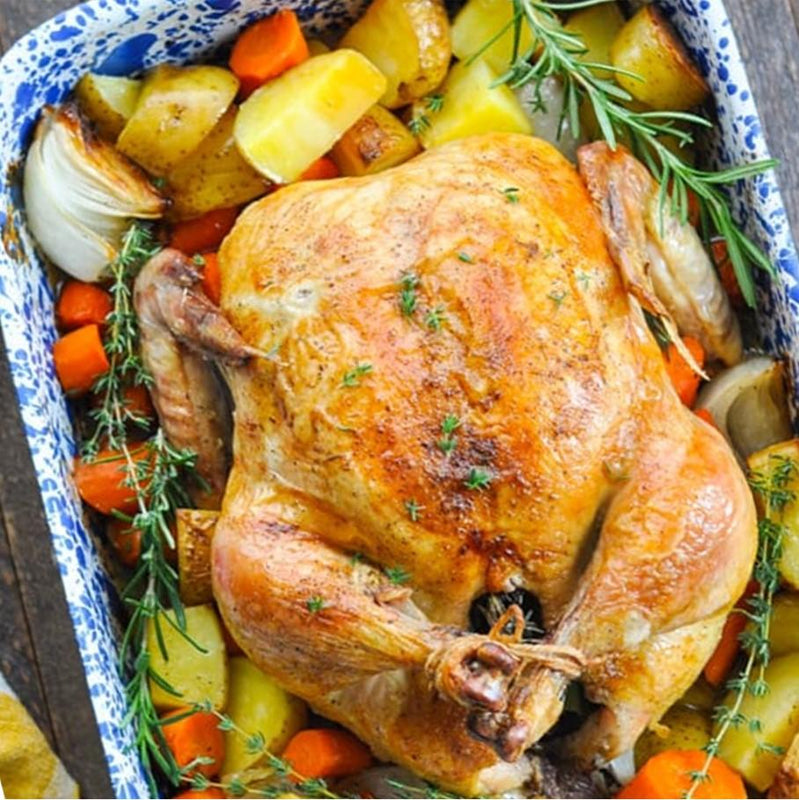 POLLO DE CAMPO AL HORNO