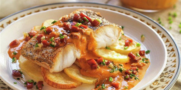 REINETA CON SALSA DE JAMÓN SERRANO