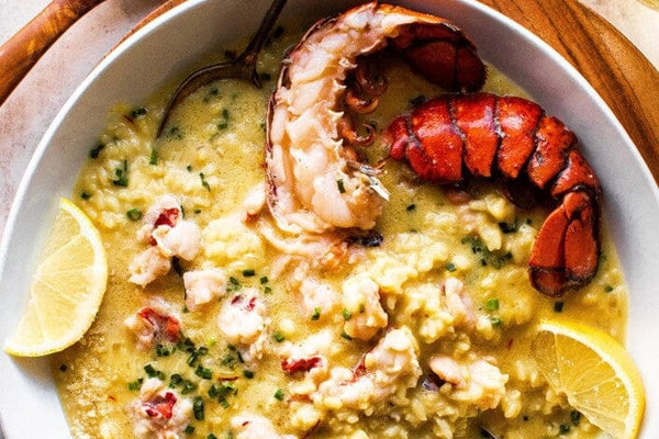 Risotto de Jaiba y Langostinos: Una Cena Elegante y Saludable