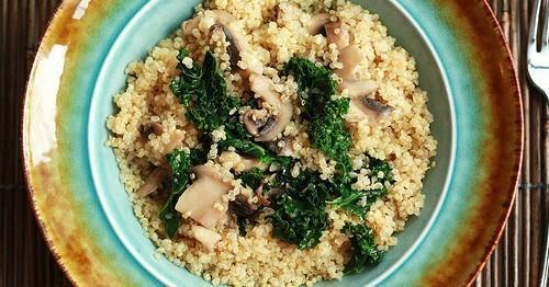 Risotto de quinoa con champiñones (4 personas)