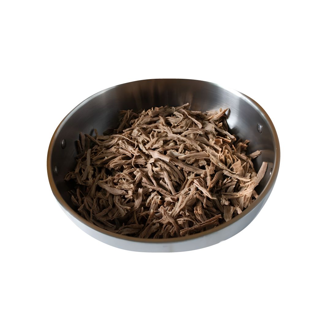 Carne mechada de vacuno en su salsa | 500 g (aprox)