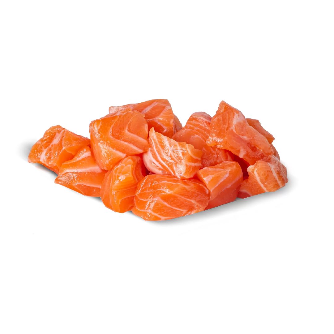 Salmón en cubos | 470 g (aprox)
