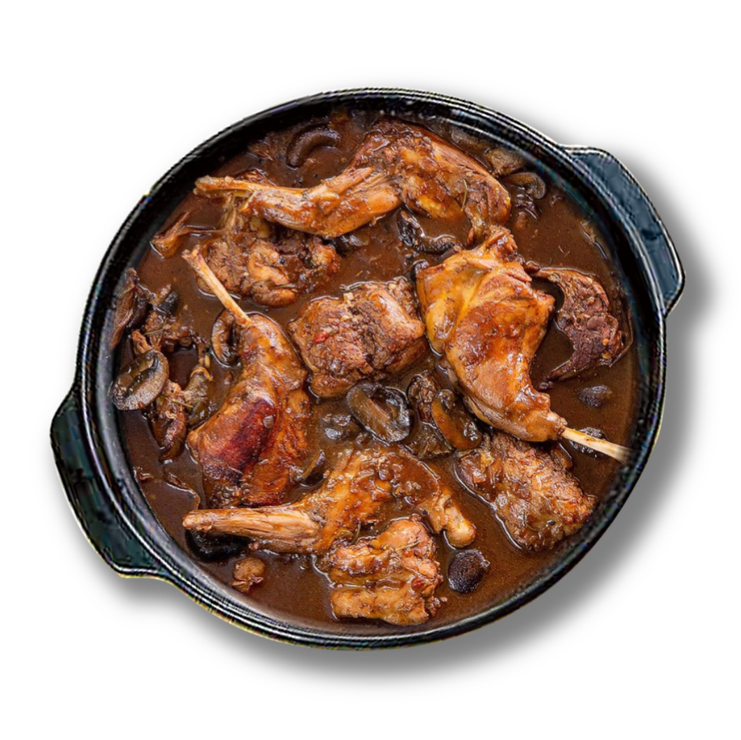 Carne de conejo entero