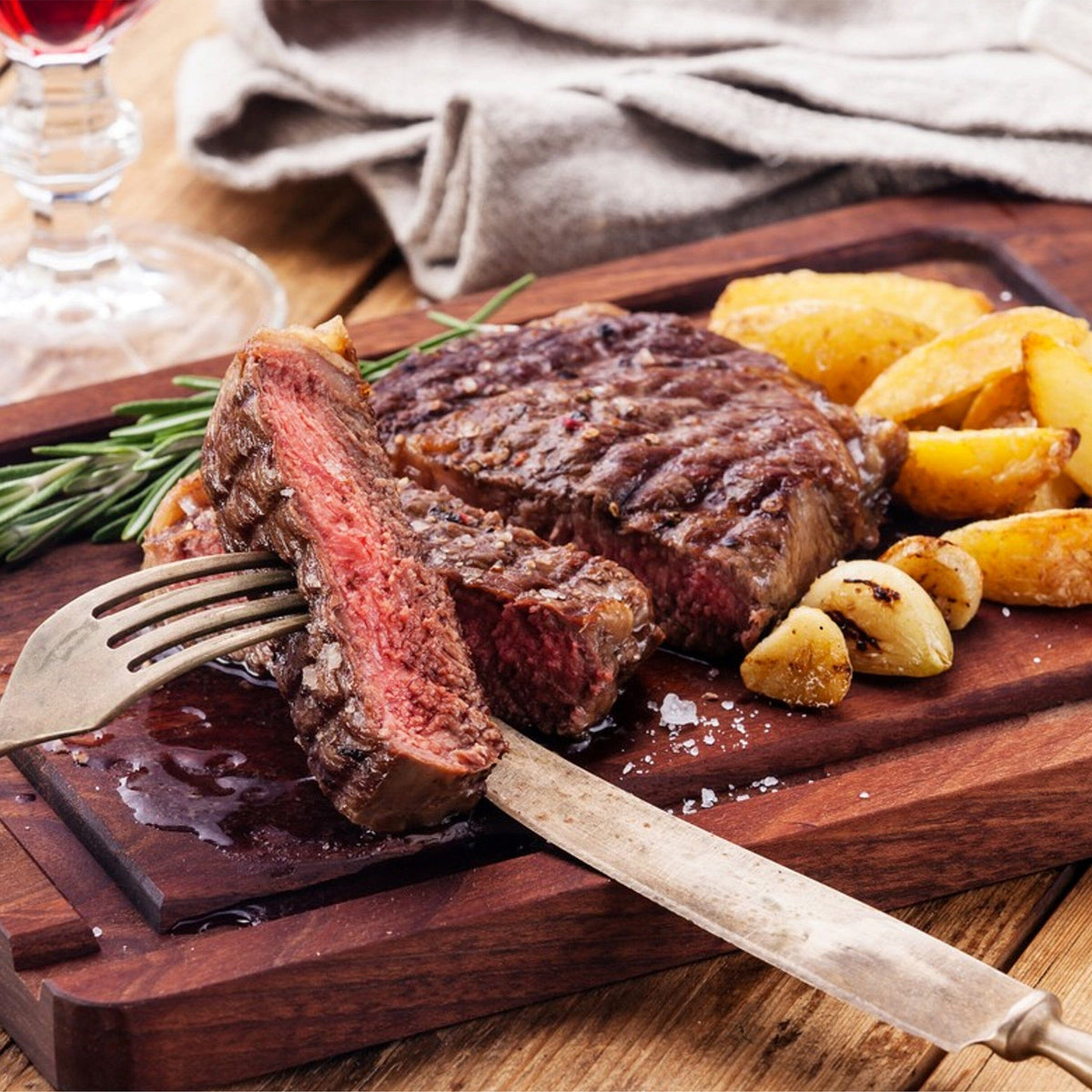 Bife de chorizo | 4 unidades de 300 g cada una (aprox)