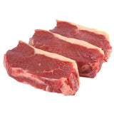 Asi se vera el bistec una vez descongelado.