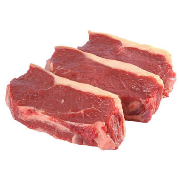 Asi se vera el bistec una vez descongelado.
