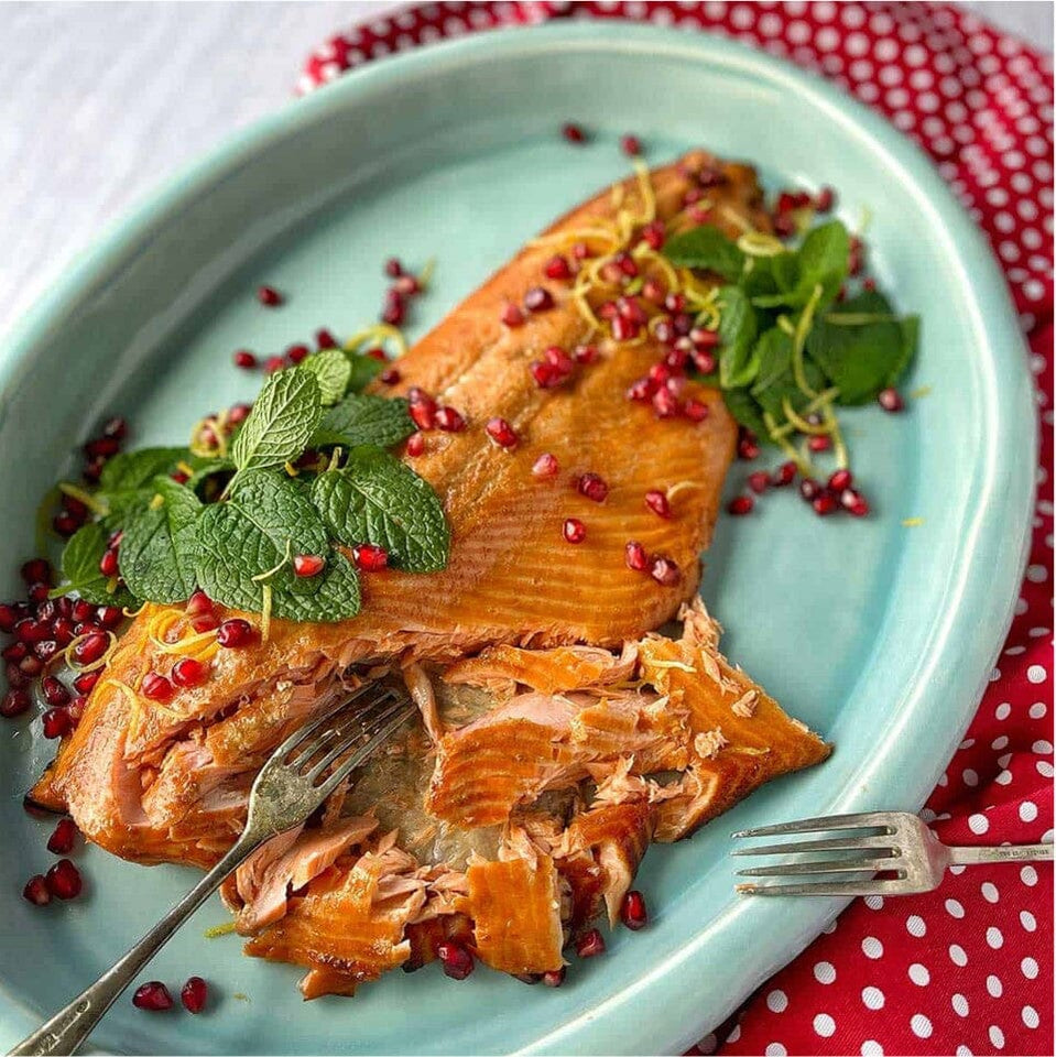 Filete de salmón austral con piel