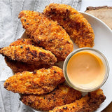 Filetillos de pollo crocantes son la opción cuando no quieres pasar mucho tiempo cocinando