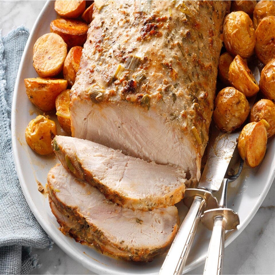 Opción acompañada con papas.