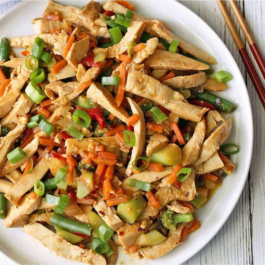 Pechuga de pavo en juliana