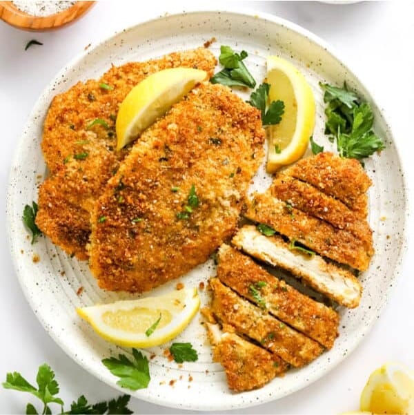 Pechugas de pollo crocantes listas para comoer