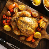 Pollo entero listo para ser disfrutado en familia