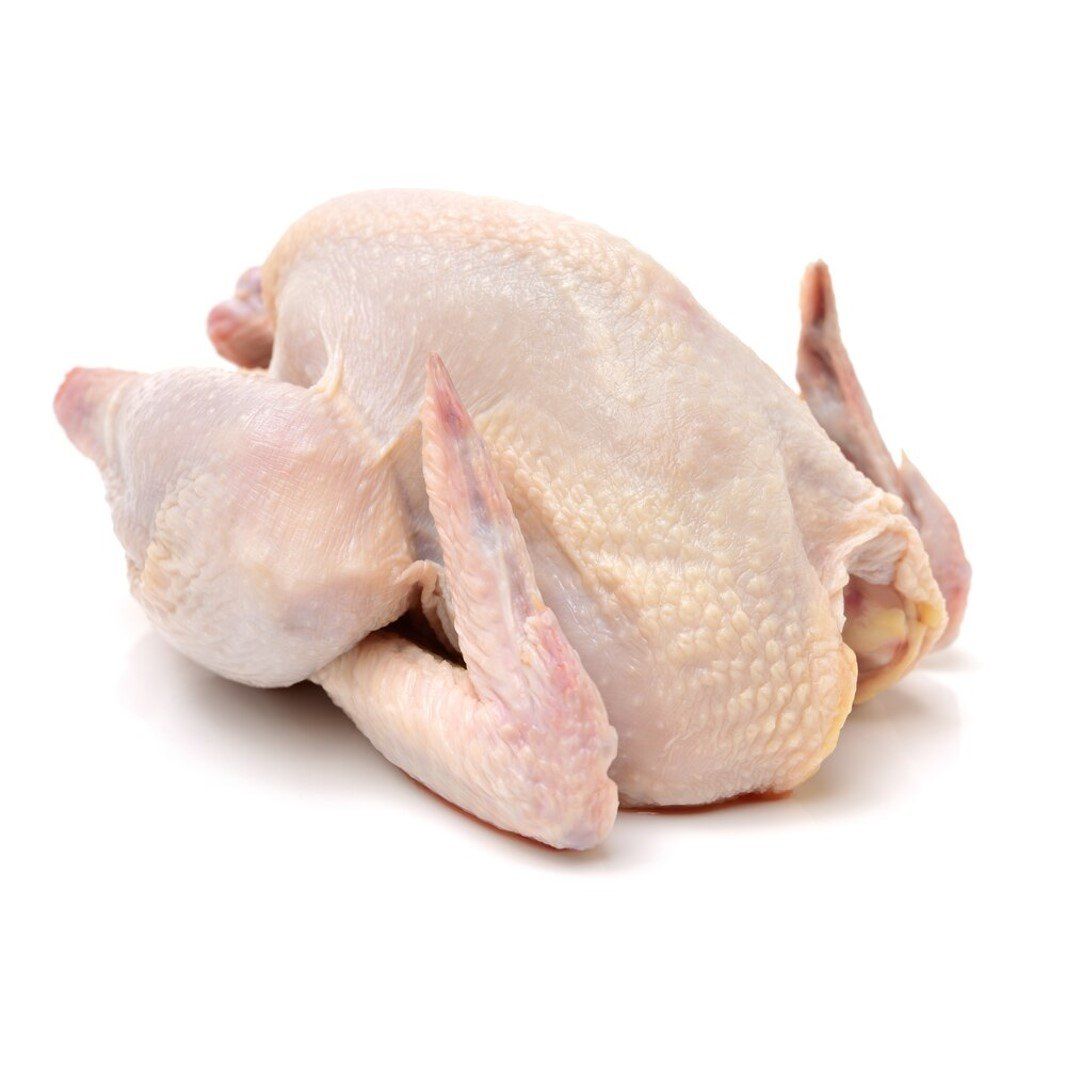 Nuestro pollo entero de 1.8 kg una vez descongelado