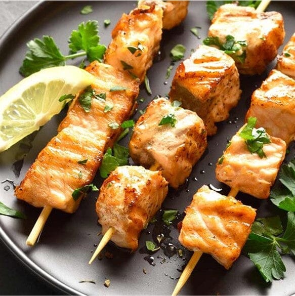 Salmón en cubos | 470 g (aprox)