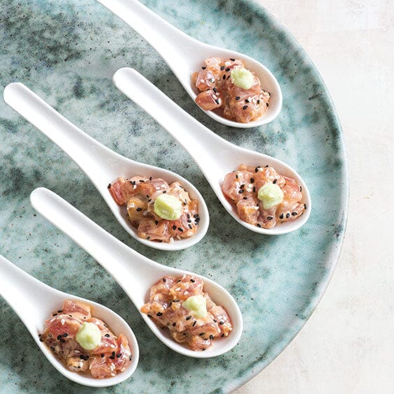 Se puede utilizar nuestro tártaro de atún para cocteles de varias personas.