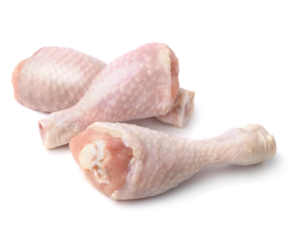 De esta forma se veran los trutros largos de pollo una vez descongelados